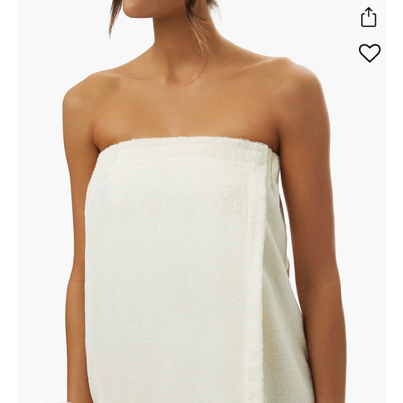WeWoreWhat Other - WeWoreWhat Towel Terry Wrap in Ivory